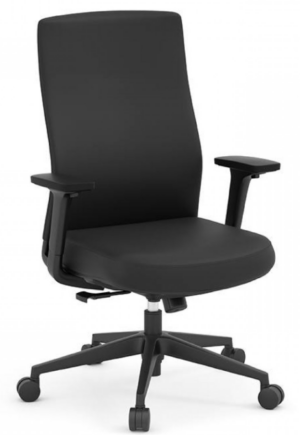 Alternative view of Harmony 69821 Apex Mid Back Vinyl Executive Chair - New
