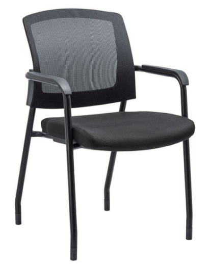 Harmony 3128G Black Fabric or Vinyl Guest Chair - New