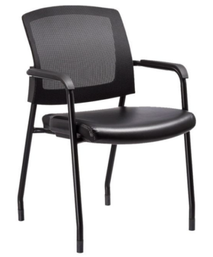 Alternative view of Harmony 3128G Black Fabric or Vinyl Guest Chair - New