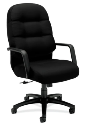 HON Pillow-Soft H2091 Executive High-Back Black Fabric Chair - New