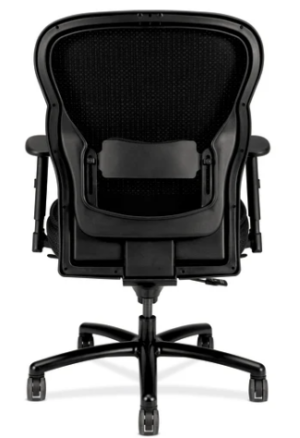 Alternative view of HON HVL705 Wave Mesh Big & Tall Black Fabric/Mesh Executive Chair - New