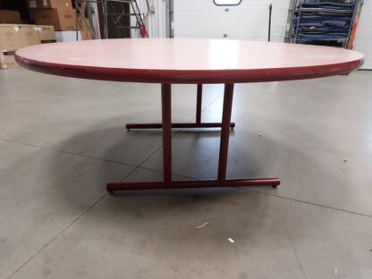 6' Round Banquet Tables w/ Folding Metal Legs - Used