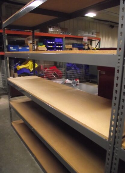 36"x96" (7' Tall)  Rivet-Style Shelving - Used