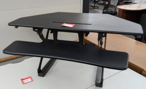 Alternative view of Flexispot 41"W Sit/Stand Corner Desktop Converter - Used