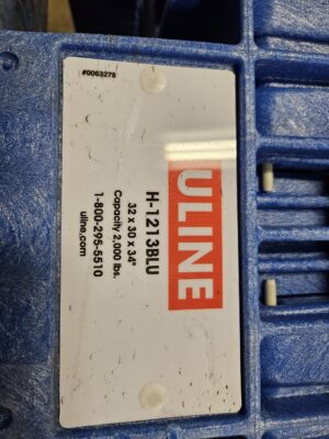 Collapsible Bulk Container 32"x30"x34" / Uline # H-1213BLK / 2000 LB Capacity - Used - Image 4