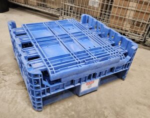 Collapsible Bulk Container 32"x30"x34" / Uline # H-1213BLK / 2000 LB Capacity - Used - Image 11