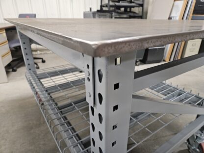 Maximus 40"x60" Welding Table with 1/2" Steel Top, Undershelf & Casters - New Surplus - Image 6