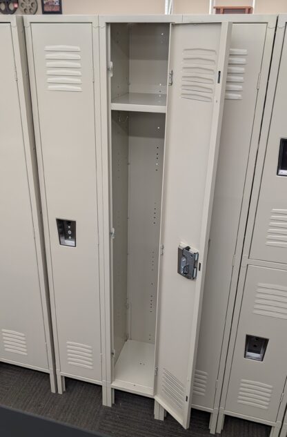 Putty 12"W x 15"D x 72"H Single-Tier Lockers - New Surplus - Image 2