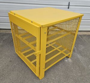 Alternative view of Gillis-Jarke 4-Tank Propane Storage Cabinet - New