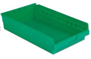 Lewis Shelf Bins 18"x11"x4" SB1811-4SETL Green - New Surplus