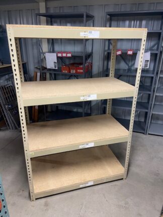 24” Deep x 48” Long (6'-0" Tall) Rivet Style Shelving - Used