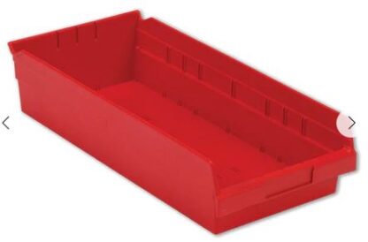 Lewis Shelf Bins SB 188-4SE Red - New Surplus