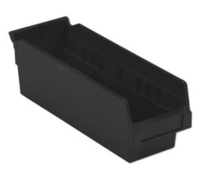 Lewis Shelf Bins 12"X4"X4" SB1204-4SXL Black - New Surplus