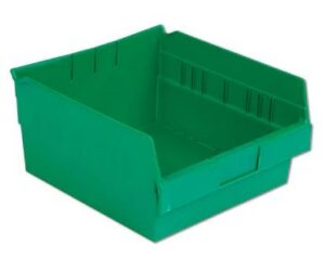 Lewis Shelf Bins 12"x11"x6" SB1211-6SE Green- New Surplus