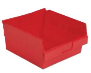 Lewis Shelf Bins 12"x11"x6" SB1211-6SE Red - New Surplus