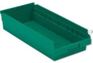 Lewis Shelf Bins 24"x8"x4" SB248-4SE Green - New Surplus