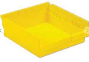 Lewis Shelf Bins 12"x11"x4" SB1211-4SE Yellow - New Surplus