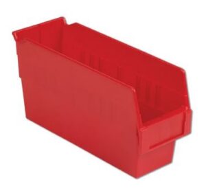Lewis Shelf Bins 12"x4"x6" SB124-6SE Red - New Surplus