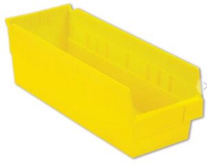 Lewis Shelf Bins 18"x8"x6" SB188-6SE Yellow - New Surplus