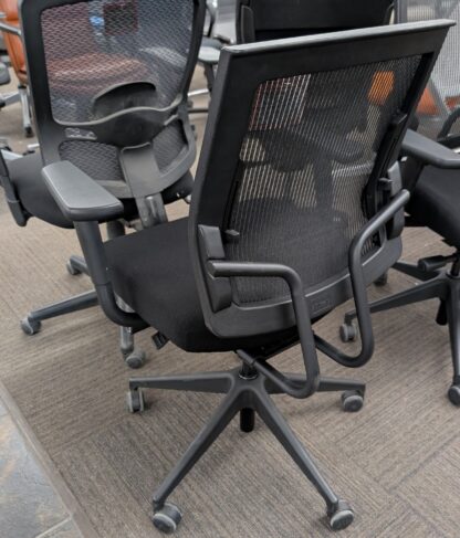 SitOnIt "Focus" Black Mesh/Fabric Task Chair - Used - Image 2
