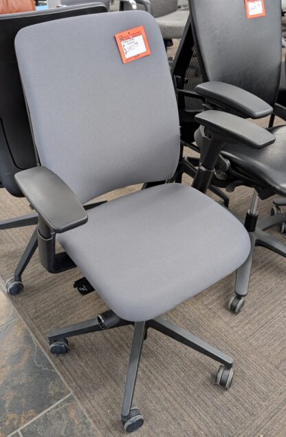 Steelcase Amia Grey Fabric Task Chair - Used