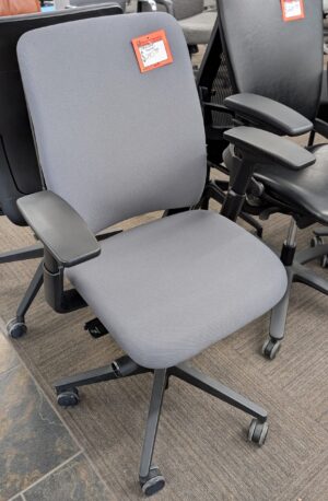 Steelcase Amia Grey Fabric Task Chair - Used