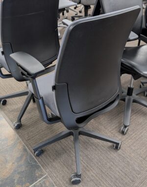 Alternative view of Steelcase Amia Grey Fabric Task Chair - Used
