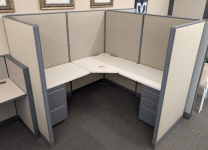 Haworth 6'x6' Corner Panel Workstation - Used