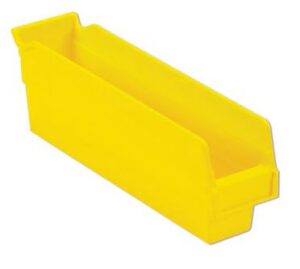 Lewis Shelf Bins 12"x3"x4" SB122-4SE Yellow - New Surplus