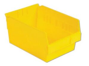 Lewis Shelf Bins 12"X8"X6" SB128-6SE Yellow - New Surplus