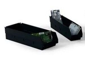Lewis Shelf Bins 18"X4"X7" SB1804-7SXL Black - New Surplus