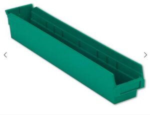 Lewis Shelf Bins 24"X4"X4" SB244-4SE Green - New Surplus