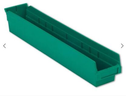 Lewis Shelf Bins 24"X4"X4" SB244-4SE Green - New Surplus
