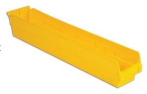 Lewis Shelf Bins 24"X4"X4" SB244-4SE YELLOW - New Surplus