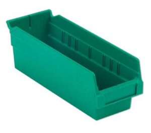 Lewis Shelf Bins 12"x4"x4" SB124-4SB Green - New Surplus