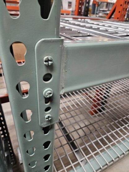 27"x 93" (11'-4" Tall) Teardrop Style Hand-Load Pallet Rack with Choice of Decking - Used - Image 5
