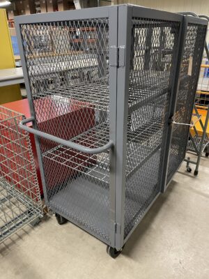 Jamco VA248 24"x48" Three-Shelf Mesh Security Cart - New Surplus - Image 3