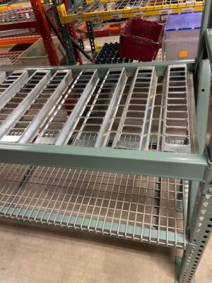 27"x 93" (11'-4" Tall) Teardrop Style Hand-Load Pallet Rack with Choice of Decking - Used - Image 11