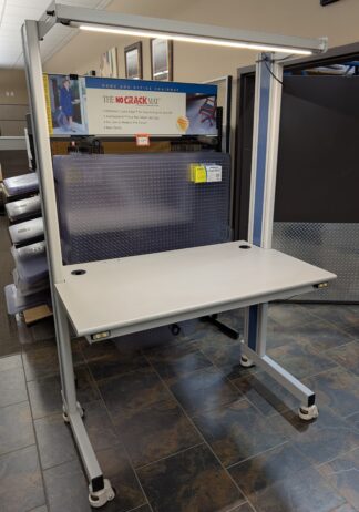 Modular Workbench w/ Overhead Light & Electrical Grounding System