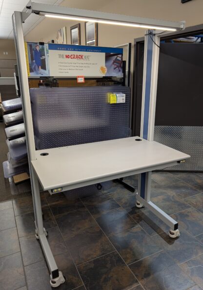 Modular Workbench w/ Overhead Light & Electrical Grounding System