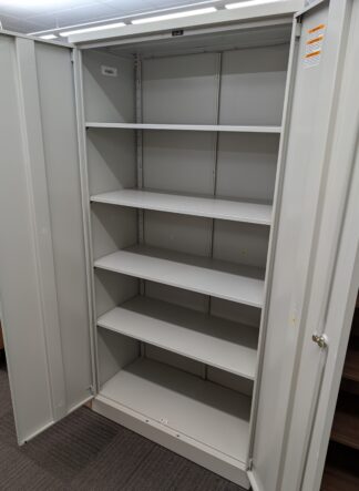 Steel 3'W x 18"D x 6'H Storage Cabinet - Used