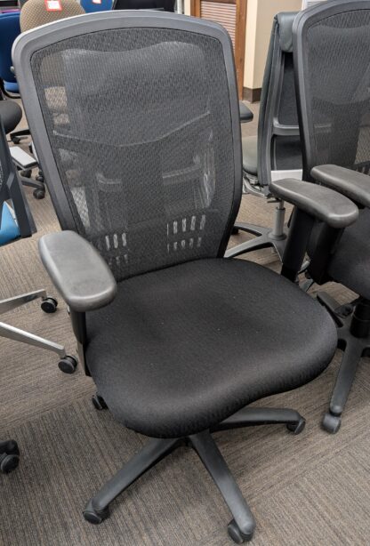 Harmony Coolmesh Black Mesh/Fabric Task Chair - Used
