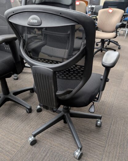 Black Mesh Back Fabric Seat Armchair - Used - Image 2