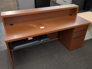 Cherry 71" x 26" Reception Desk - Used