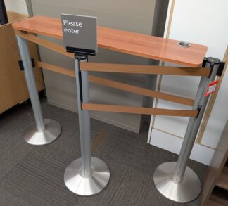 Lavi Industries Beltrac Portable Retractable Belt Stanchions - Used