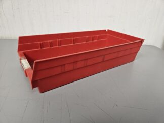 4"T x 8"W x 17.5"D Shelf Bin RED - Used