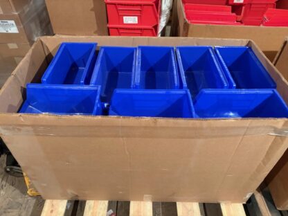 Mixed Variety 14"x8"x7" (Lewis Bins, Quantum, Uline) Parts Bins - Used - Image 9