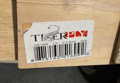 TigerPly 8'x4'x1/4" C-3 Birch Wood Veneer Core Plywood Sheets - Used - Image 2