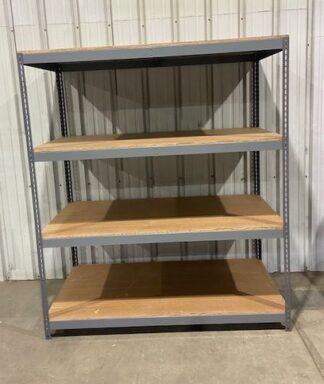 37” Deep x 96” Long (7'-0" Tall) Rivet Style Shelving - Used