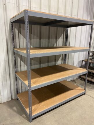 37” Deep x 72” Long (7'-0" Tall) Rivet Style Shelving - Used